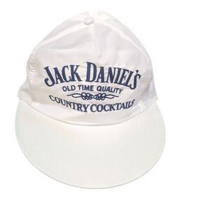 Vintage Jack Daniels Country Cocktails Cap Hat‎ Adjustable Baseball Large Bill